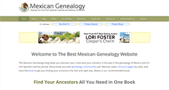 Desktop Screenshot of mexicangenealogy.info