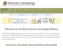 Tablet Screenshot of mexicangenealogy.info